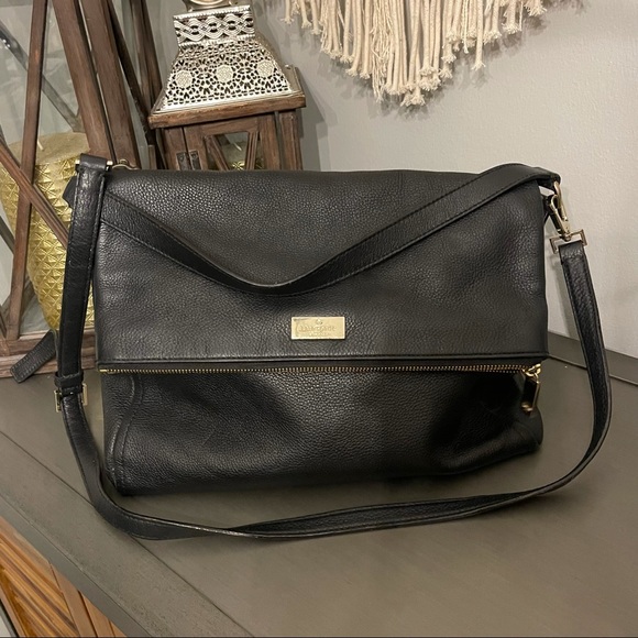 Kate Spade Large Leather Pink Lining Crossbody